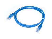 Патч-корд (шнур) RJ-45 - RJ-45 кат.5е, 1м, синий 