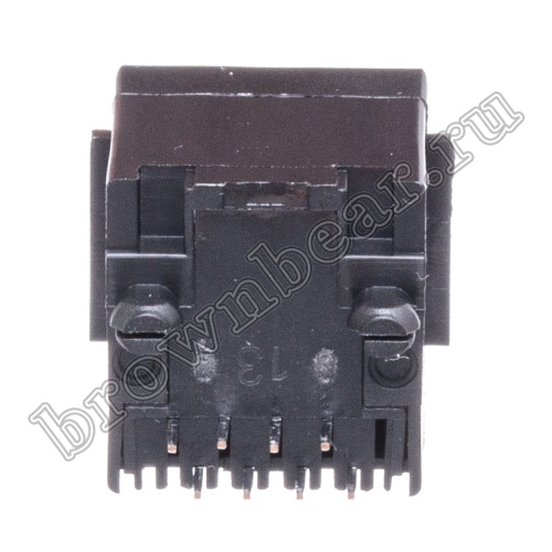 Разъём RJ-45 гнездо на плату, 8P8C, тип 3 TJ3-8P8C фото 4