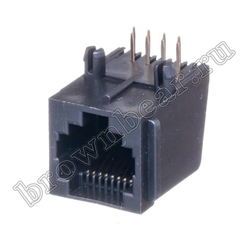 Разъём RJ-45 гнездо на плату, 8P8C, тип 2 TJ2-8P8C