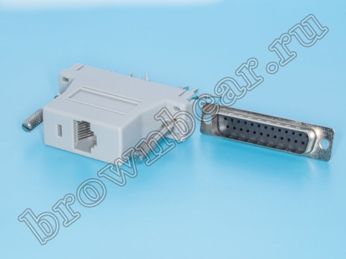 Переходник D-SUB 25 вилка - RJ45 гнездо GC-25MT8 фото 3