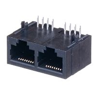 Разъём RJ-45 2 гнезда на плату 8P8C, тип 9 TJ9-8P8C-02